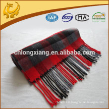 Vente en gros Chine Plaid écharpes luxueuses 100% cachemire écharpe en gros